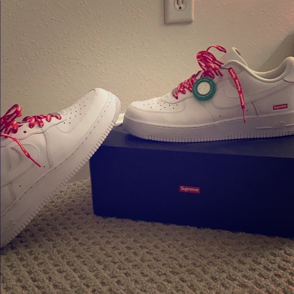 Nike Other - The supreme X Nike Air Force 1 low